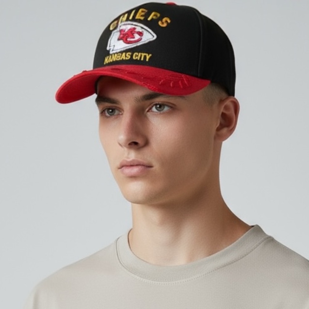 New Era Kansas City Chiefs Cap‎ - Black and Red - Picture 3 of 11